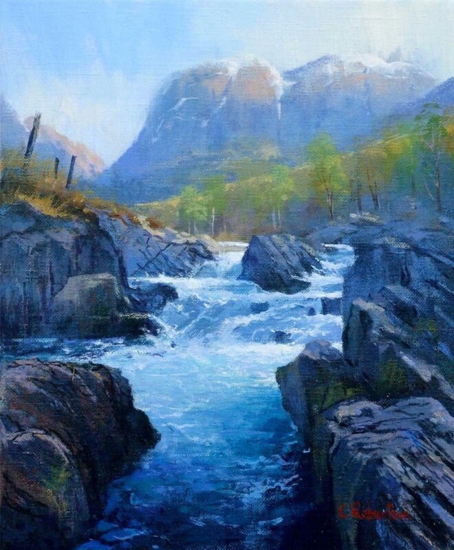 Image of Bidean from the River Coe by Colin Robertson